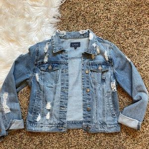Vintage Distressed Denim Jacket